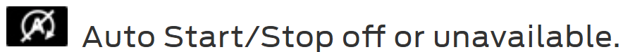 Auto start/stop off