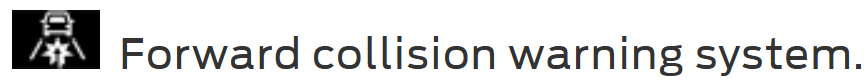 Fw collision warning