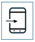 Privacy Mode icon: Phone with an arrow pointing at it.
