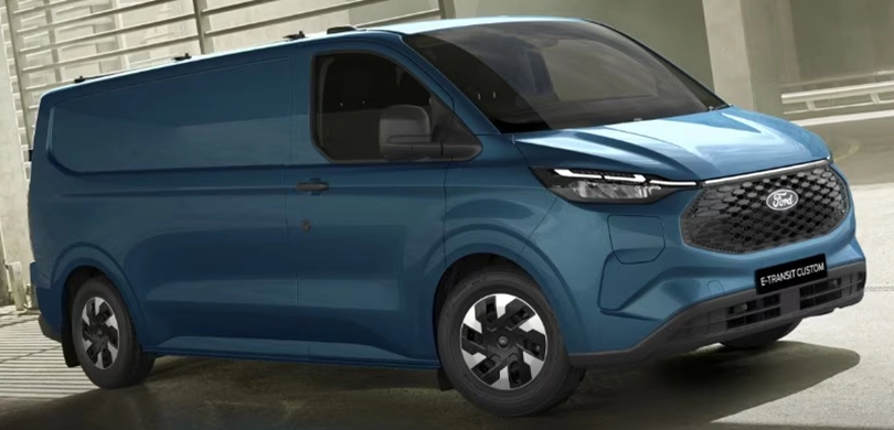Image of Blue E-Transit Custom