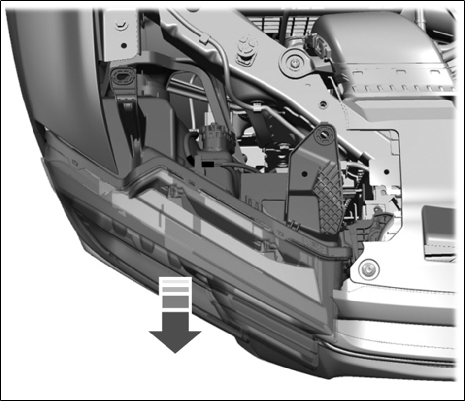 Slide the headlamp assembly forward