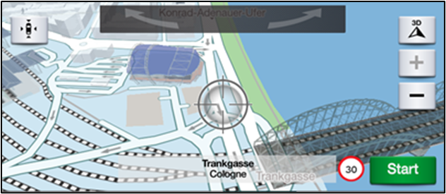 Map screen