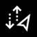 Icon of an arrow pointing down, an arrow pointing up, and a paper aeroplane.